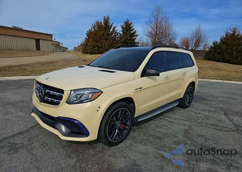 2017 Mercedes-Benz Gls 63 Amg 4Matic из США, поврежденный, VIN 4JGDF7FE7HA788322